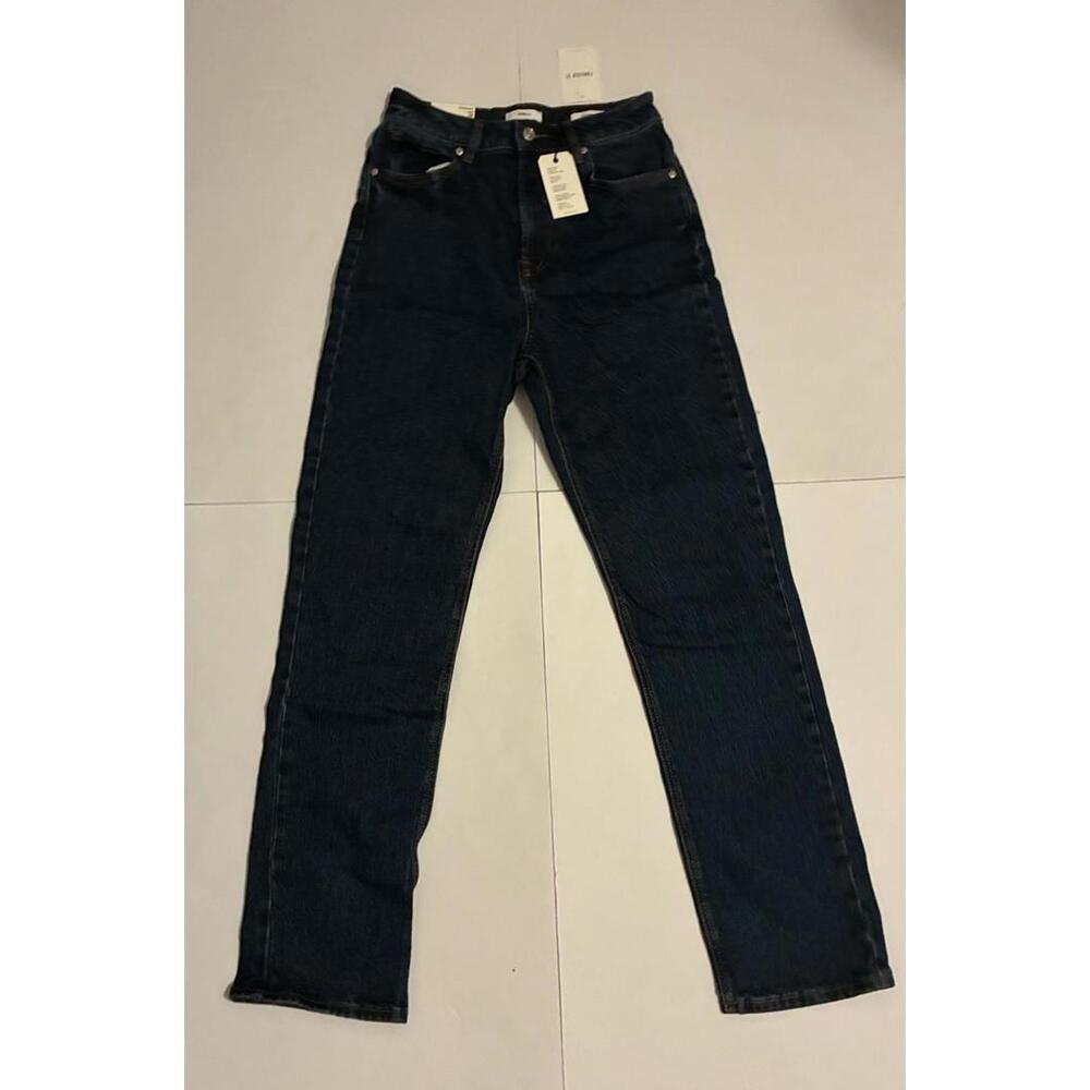 Forever 21 High Rise Slim Straight Jeans Women’s Size 28 Dark Wash NWT